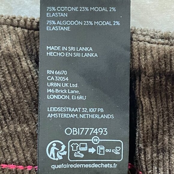 NWT 32 Moss - Colette Cropped Wide Leg Pants Maeve Corduroy - Anthropologie - Picture 7 of 8